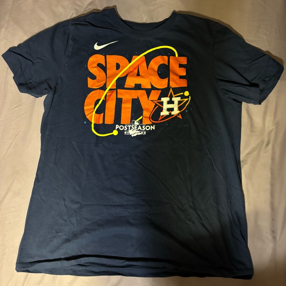 Nike Navy Houston Astros 2022 Postseason City Connect T-Shirt